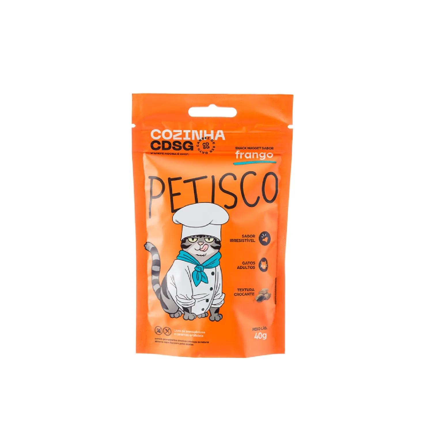 Petisco Nugget para Gatos Frango Cansei de Ser Gato embalagem_FRENTE-01